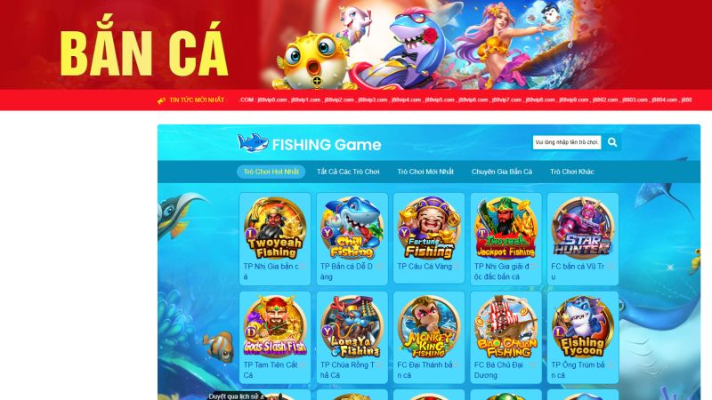 Bắn Cá là tựa game cực kỳ quen thuộc với đa số khách hàng J88